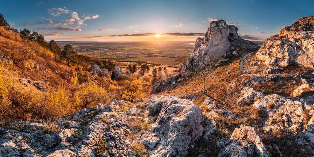 Výhledy z Trůnu, Bílé Karpaty, obraz krajiny jižní Moravy