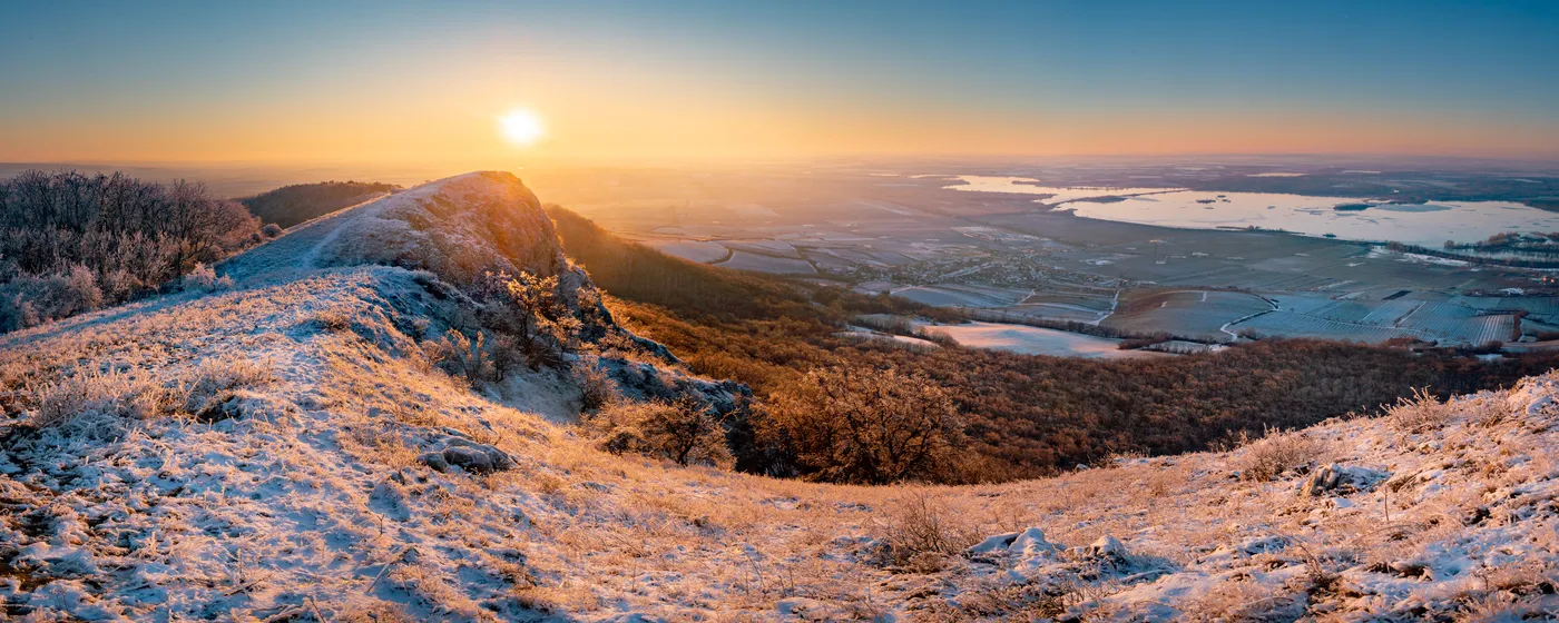 Zimní idylka, Pálava, obraz krajiny jižní Moravy